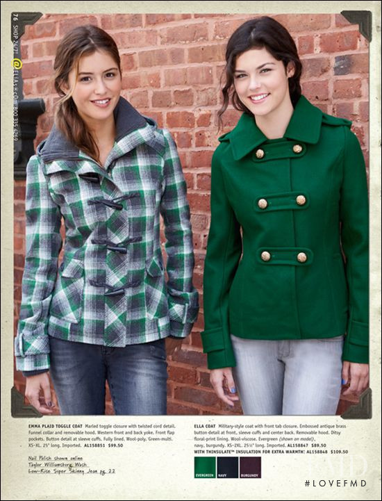 Jehane-Marie Gigi Paris featured in  the Delias catalogue for Autumn/Winter 2010