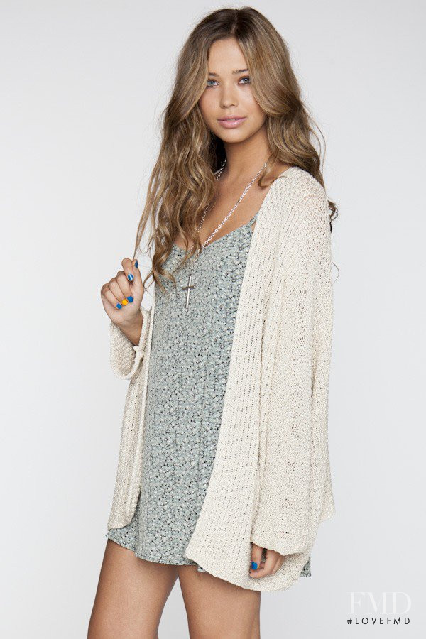 Sandra Kubicka featured in  the Brandy Melville catalogue for Spring/Summer 2012