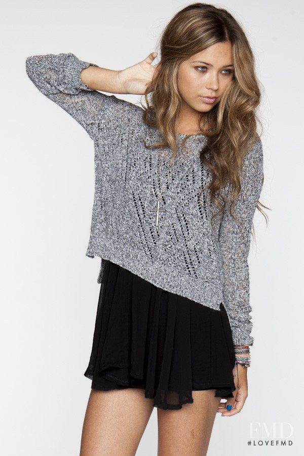 Sandra Kubicka featured in  the Brandy Melville catalogue for Spring/Summer 2012