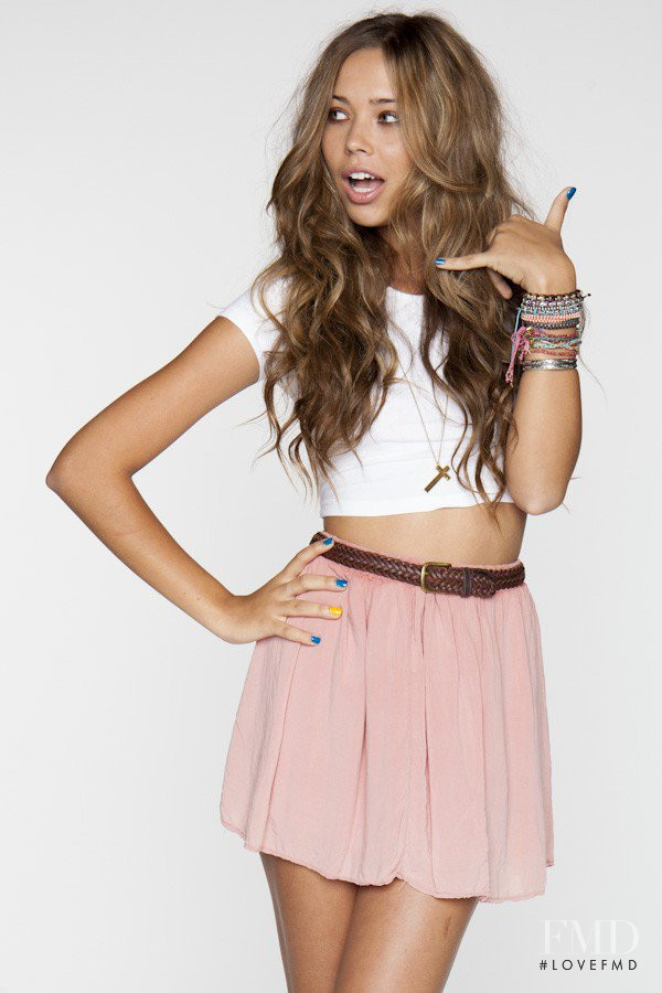 Sandra Kubicka featured in  the Brandy Melville catalogue for Spring/Summer 2012