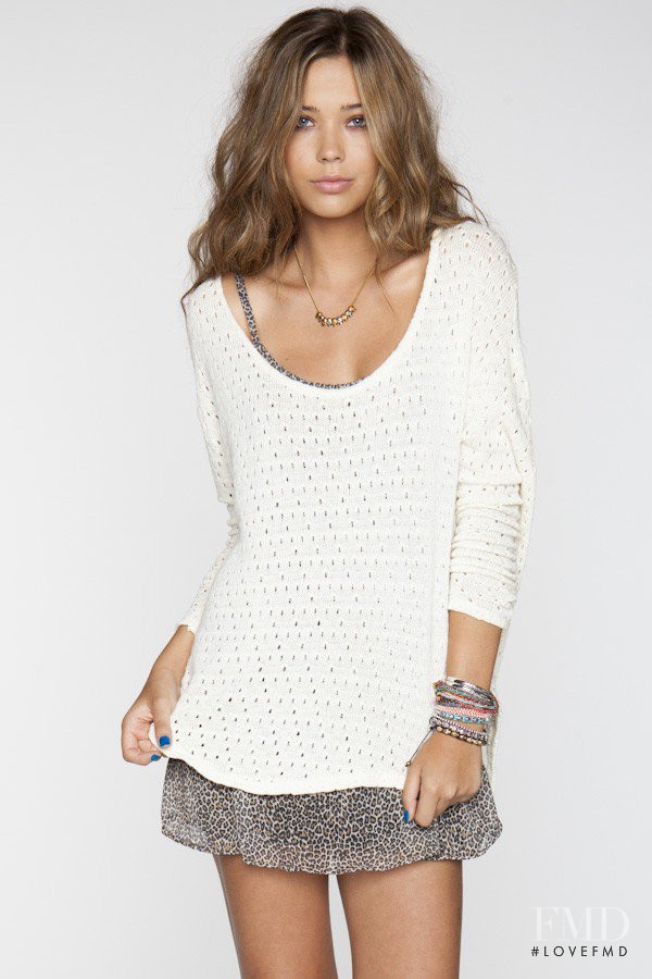 Sandra Kubicka featured in  the Brandy Melville catalogue for Spring/Summer 2012