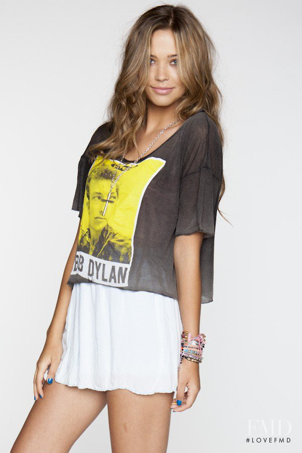 Sandra Kubicka featured in  the Brandy Melville catalogue for Spring/Summer 2012