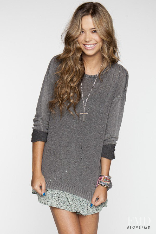 Sandra Kubicka featured in  the Brandy Melville catalogue for Spring/Summer 2012