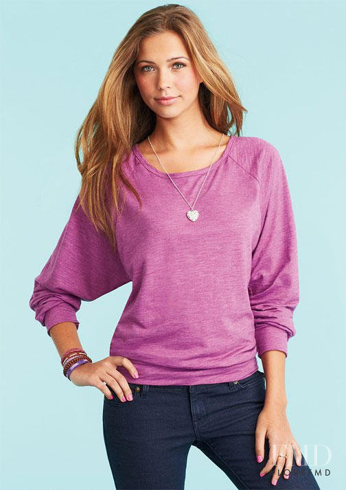 Sandra Kubicka featured in  the Delias catalogue for Spring/Summer 2013