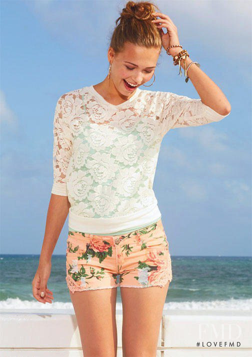 Sandra Kubicka featured in  the Delias catalogue for Spring/Summer 2013