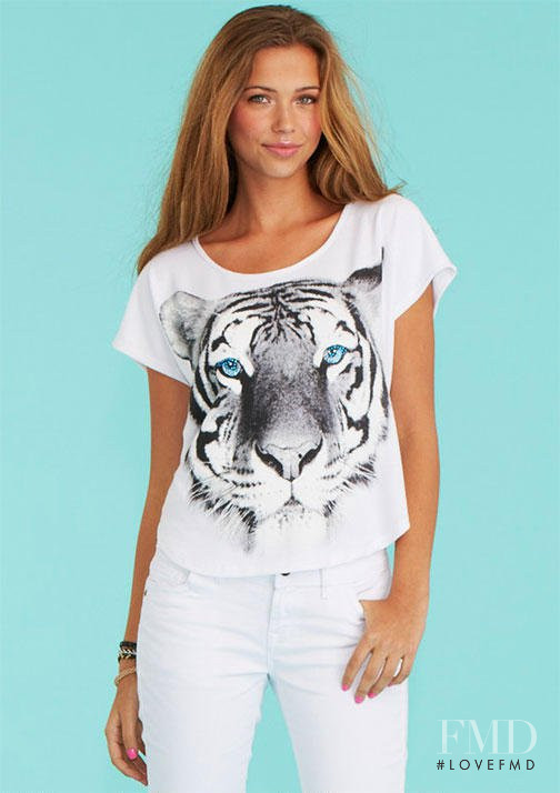 Sandra Kubicka featured in  the Delias catalogue for Spring/Summer 2013