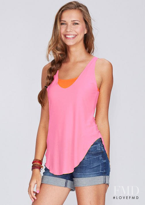 Sandra Kubicka featured in  the Delias catalogue for Spring/Summer 2013