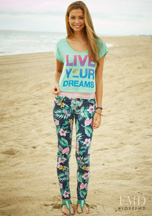 Sandra Kubicka featured in  the Delias catalogue for Spring/Summer 2013