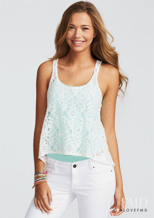 Sandra Kubicka featured in  the Delias catalogue for Spring/Summer 2013