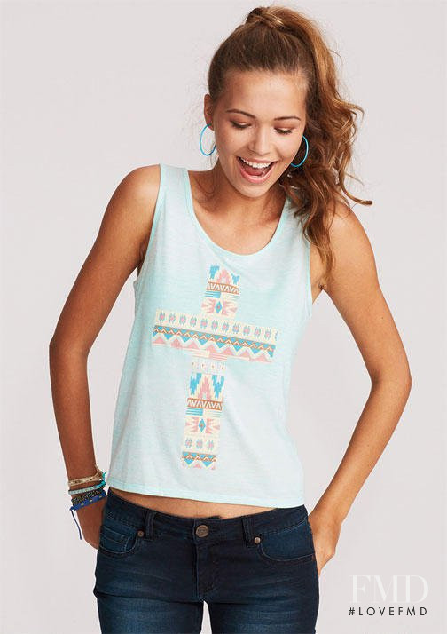 Sandra Kubicka featured in  the Delias catalogue for Spring/Summer 2013