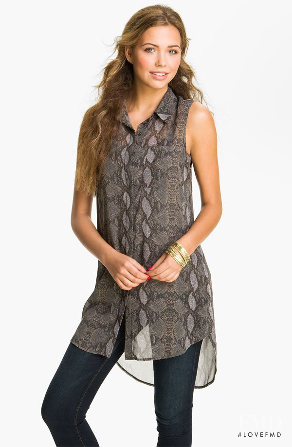 Sandra Kubicka featured in  the Nordstrom catalogue for Autumn/Winter 2012