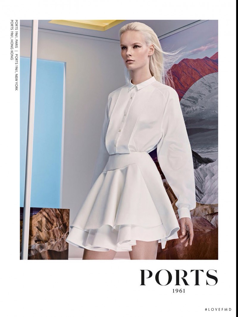 Irene Hiemstra featured in  the Ports 1961 advertisement for Spring/Summer 2014