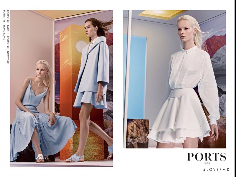 Irene Hiemstra featured in  the Ports 1961 advertisement for Spring/Summer 2014