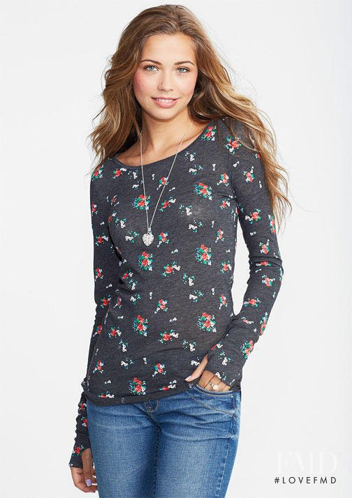 Sandra Kubicka featured in  the Delias catalogue for Autumn/Winter 2012