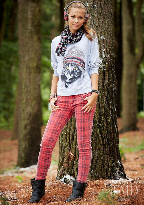 Sandra Kubicka featured in  the Delias catalogue for Autumn/Winter 2012