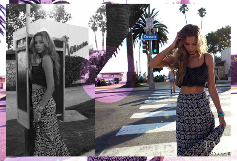 Sandra Kubicka featured in  the Brandy Melville catalogue for Autumn/Winter 2012