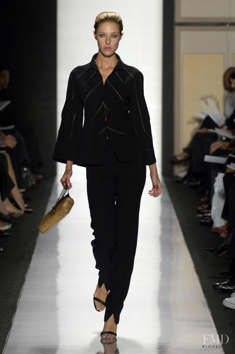 Nadejda Savcova featured in  the Ralph Rucci fashion show for Spring/Summer 2007