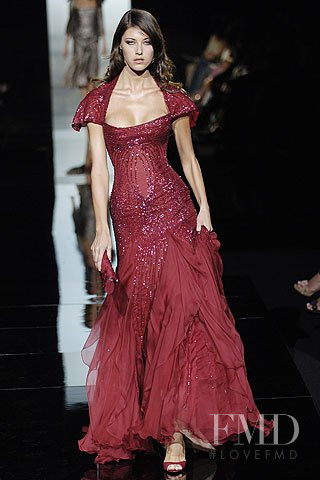 Nadejda Savcova featured in  the Elie Saab Couture fashion show for Autumn/Winter 2005