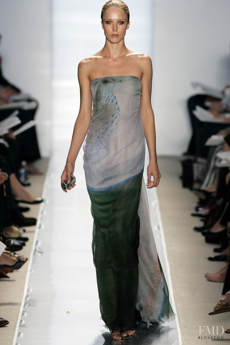 Raquel Zimmermann featured in  the Ralph Rucci fashion show for Spring/Summer 2006