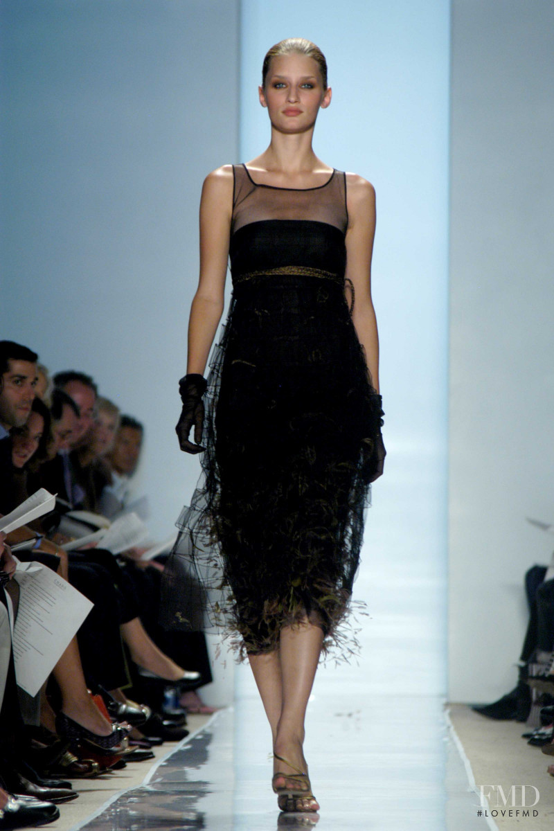 Linda Vojtova featured in  the Ralph Rucci fashion show for Spring/Summer 2006