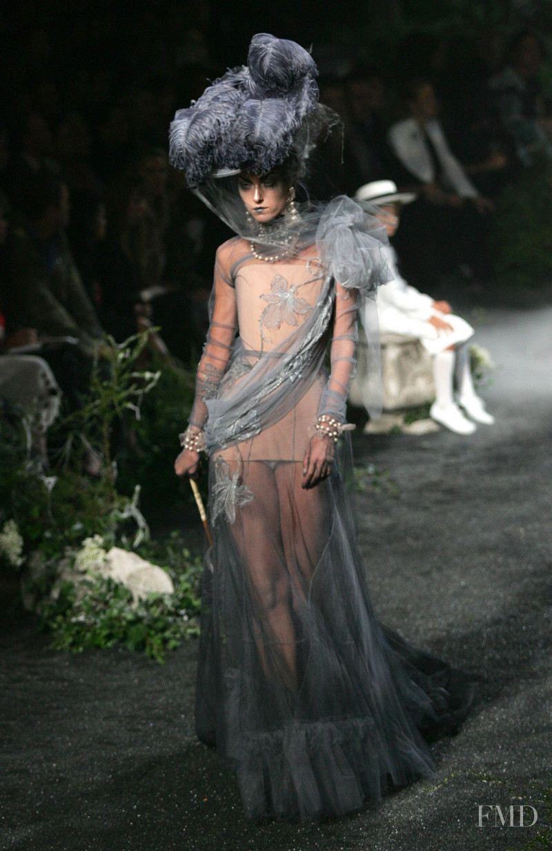 Nadejda Savcova featured in  the Christian Dior Haute Couture fashion show for Autumn/Winter 2005