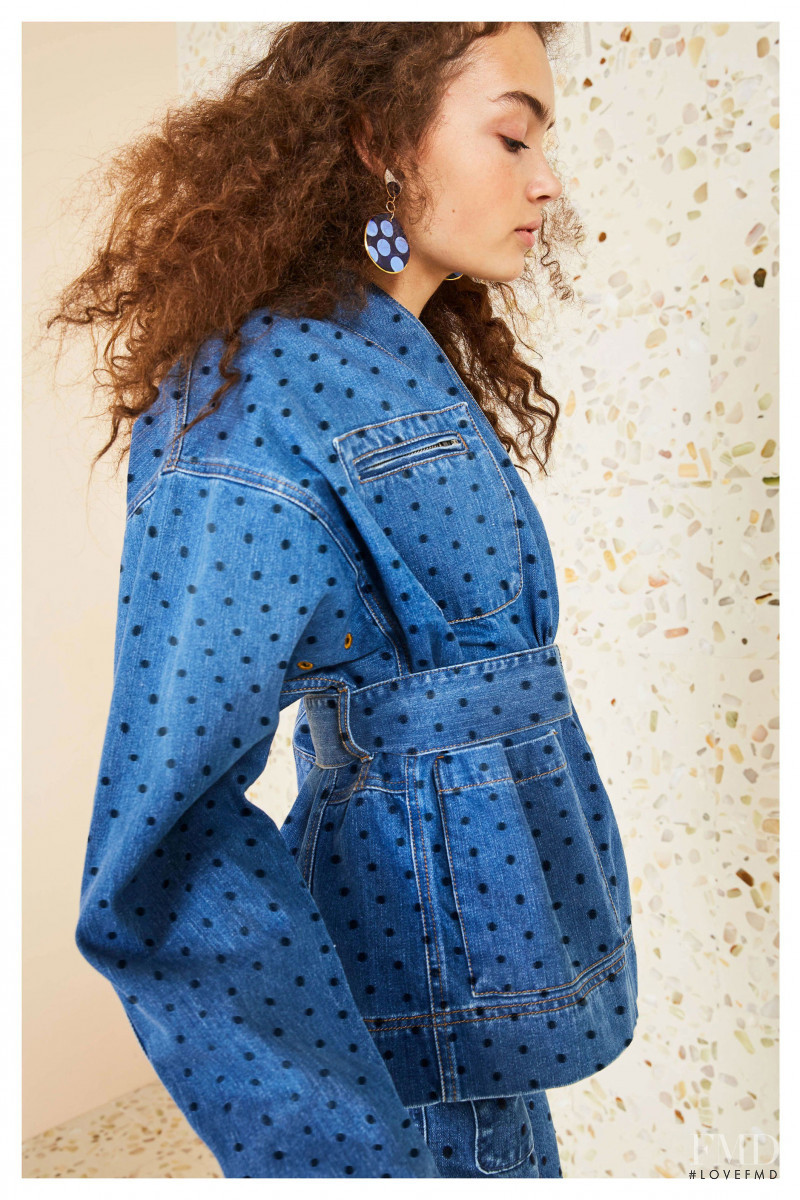 Sasha Kichigina featured in  the Ulla Johnson lookbook for Pre-Fall 2018