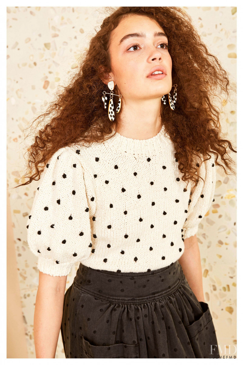 Sasha Kichigina featured in  the Ulla Johnson lookbook for Pre-Fall 2018