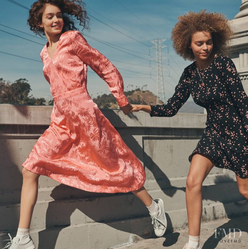 Sasha Kichigina featured in  the H&M Divided lookbook for Spring/Summer 2018