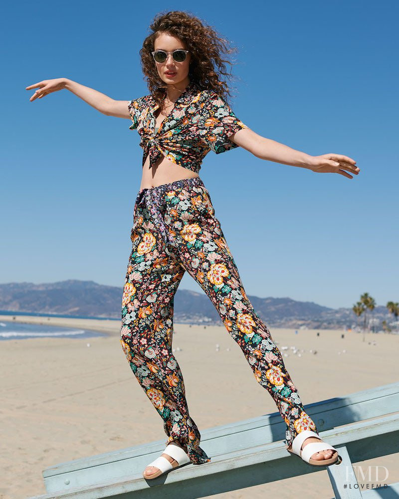 Sasha Kichigina featured in  the Shopbop lookbook for Spring/Summer 2018