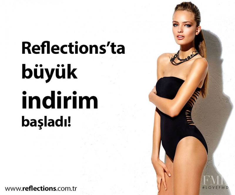 Anna Mila Guyenz featured in  the Reflections advertisement for Spring/Summer 2015