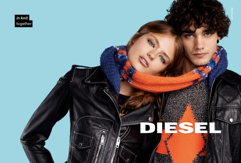 Anna Mila Guyenz featured in  the Diesel advertisement for Autumn/Winter 2016