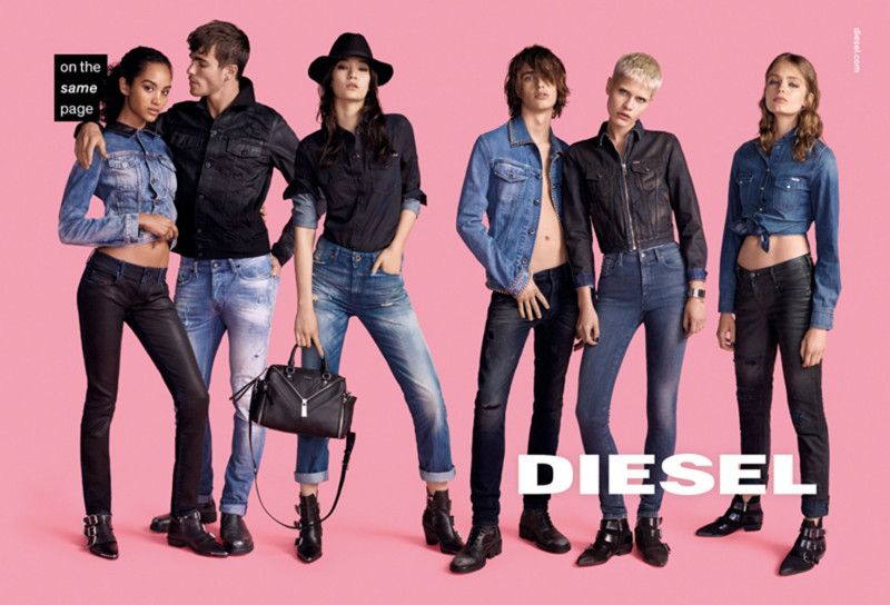 Anna Mila Guyenz featured in  the Diesel advertisement for Autumn/Winter 2016