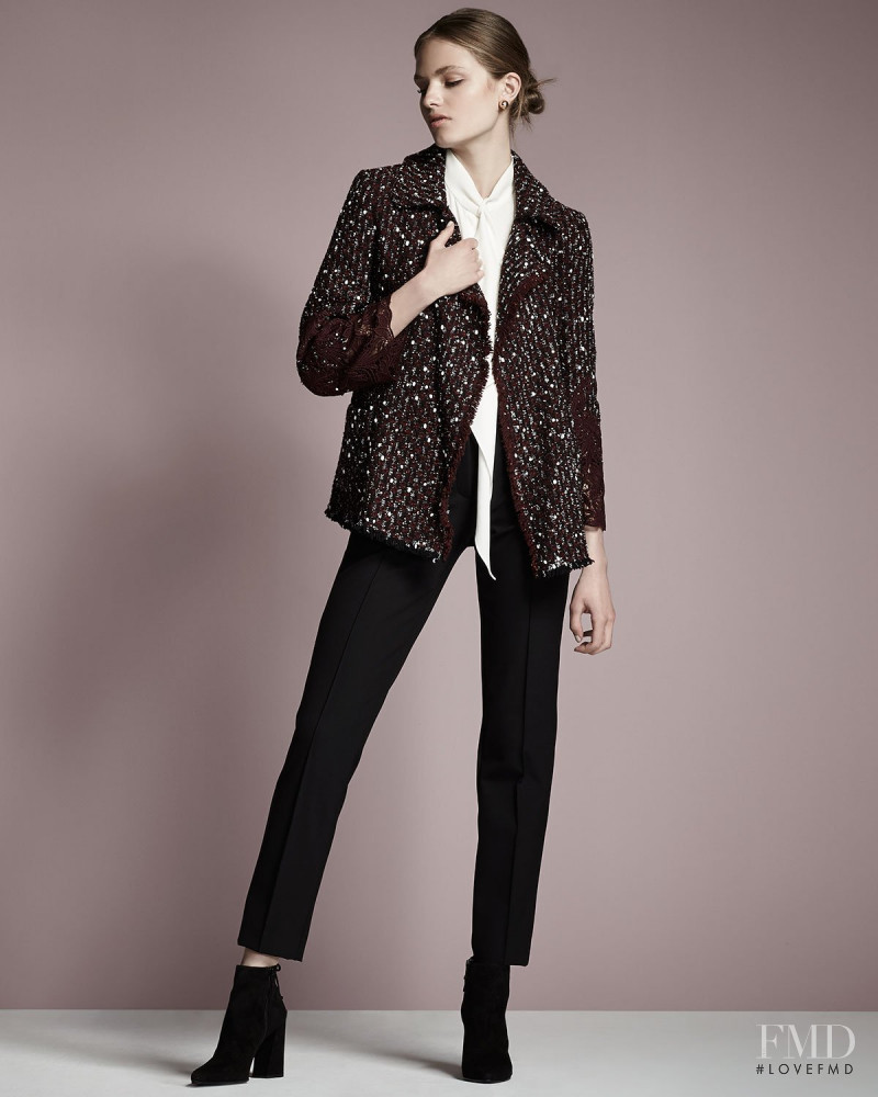 Anna Mila Guyenz featured in  the Neiman Marcus lookbook for Pre-Fall 2016