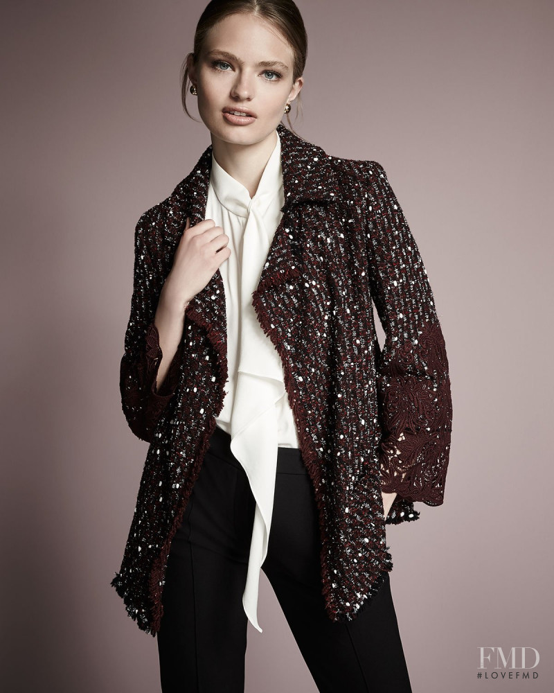 Anna Mila Guyenz featured in  the Neiman Marcus lookbook for Pre-Fall 2016