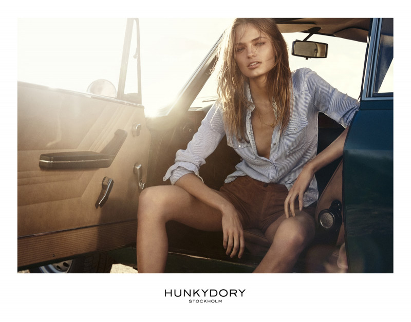 Anna Mila Guyenz featured in  the Hunkydory advertisement for Spring/Summer 2016