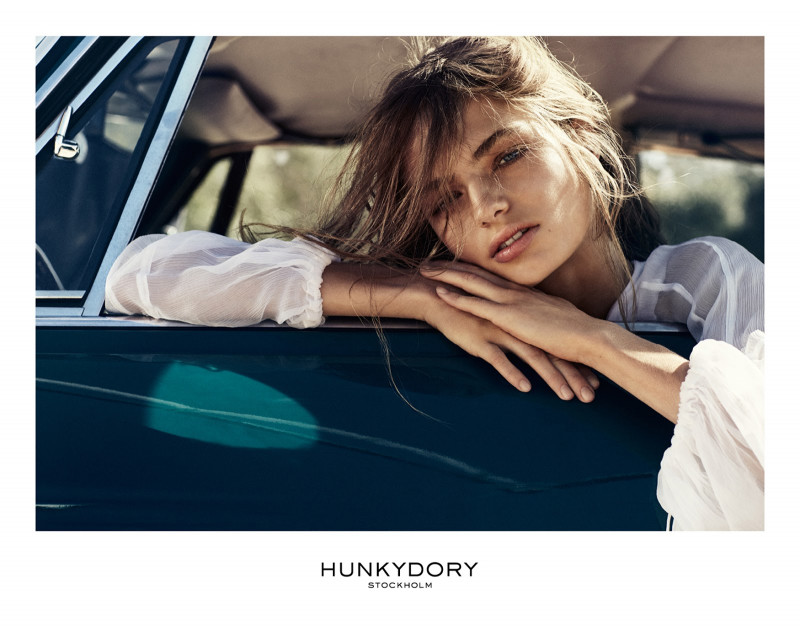 Anna Mila Guyenz featured in  the Hunkydory advertisement for Spring/Summer 2016