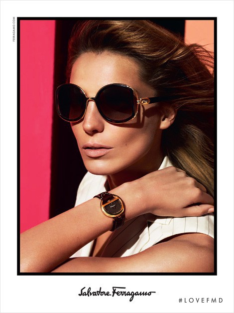 Daria Werbowy featured in  the Salvatore Ferragamo advertisement for Spring/Summer 2014