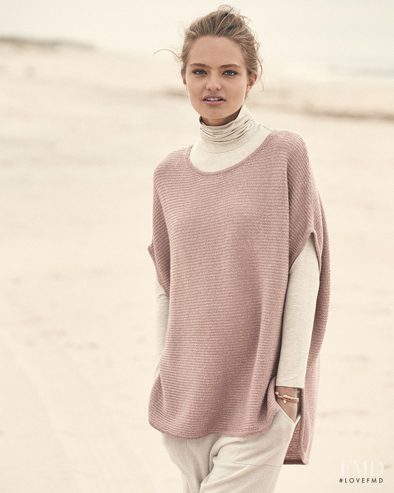 Anna Mila Guyenz featured in  the Neiman Marcus Cashmere Collection  advertisement for Autumn/Winter 2016
