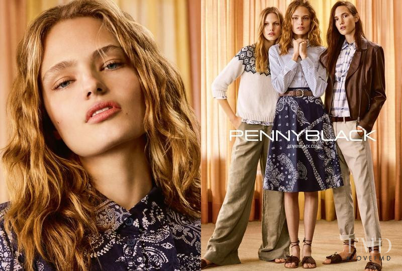 Anna Mila Guyenz featured in  the Pennyblack advertisement for Spring/Summer 2017