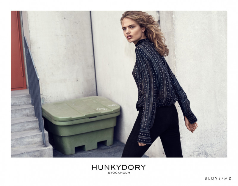 Anna Mila Guyenz featured in  the Hunkydory advertisement for Autumn/Winter 2016