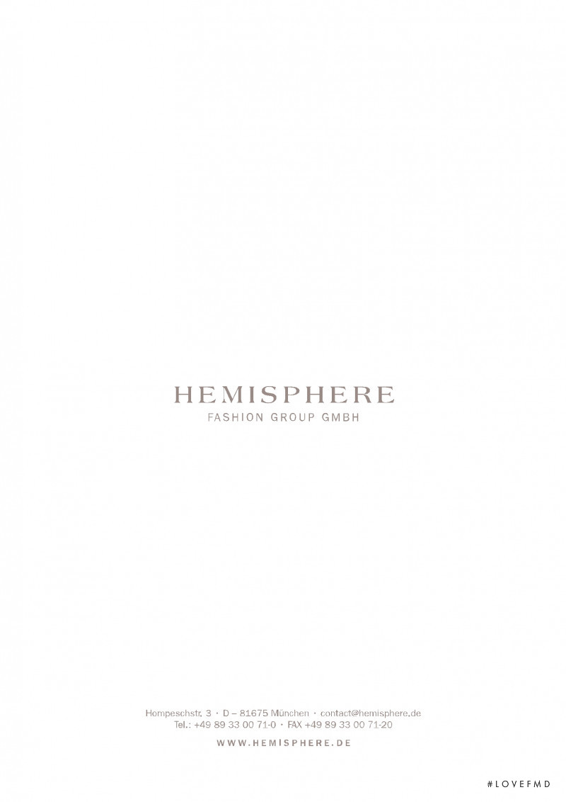 Hemisphere catalogue for Spring/Summer 2018