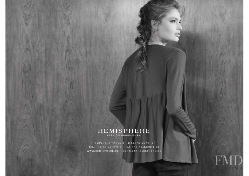 Anna Mila Guyenz featured in  the Hemisphere catalogue for Autumn/Winter 2017