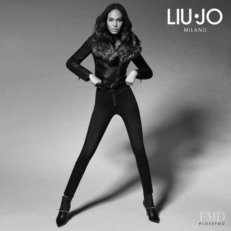 Joan Smalls featured in  the Liu Jo advertisement for Autumn/Winter 2017