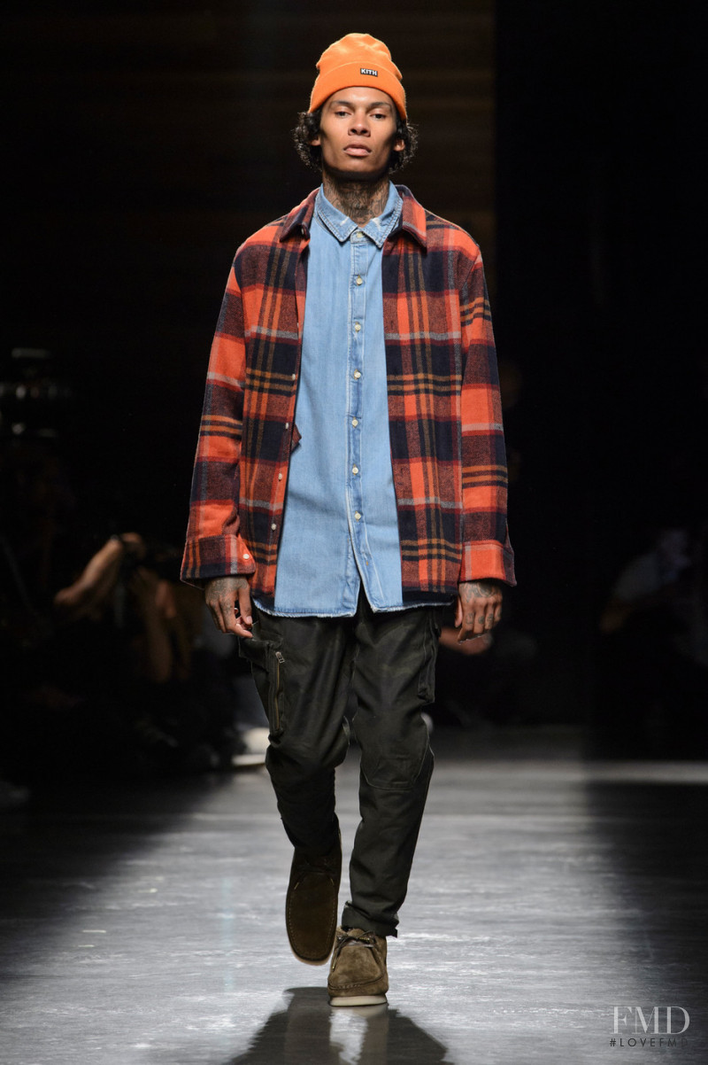 Jalin Johnson featured in  the Kith fashion show for Spring/Summer 2018