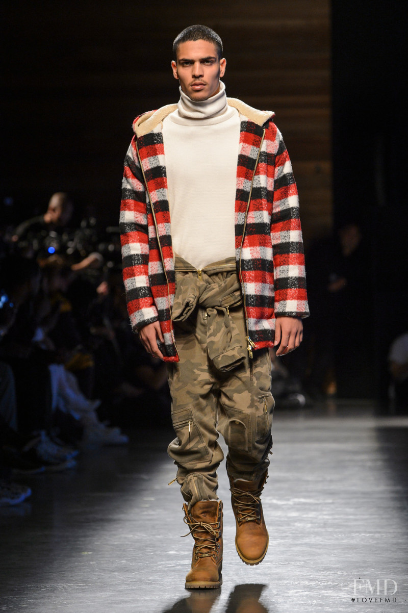 Geron Mckinley featured in  the Kith fashion show for Spring/Summer 2018