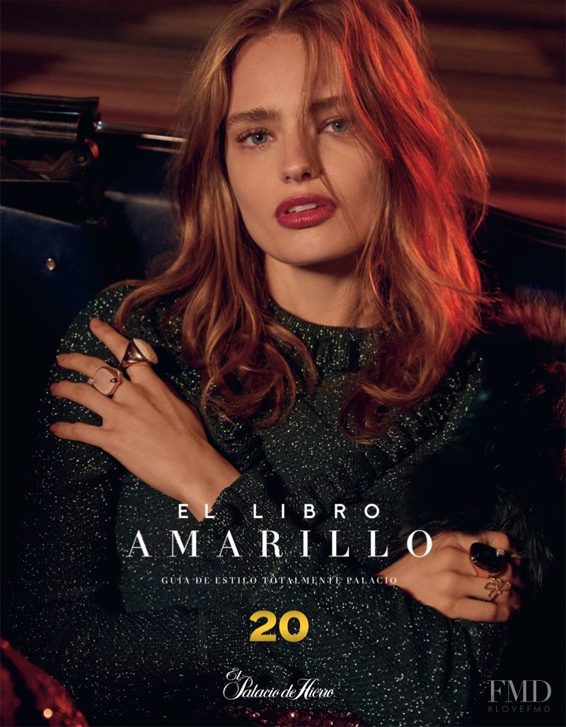 Anna Mila Guyenz featured in  the El Palacio de Hierro El Libro Amarillo lookbook for Autumn/Winter 2017