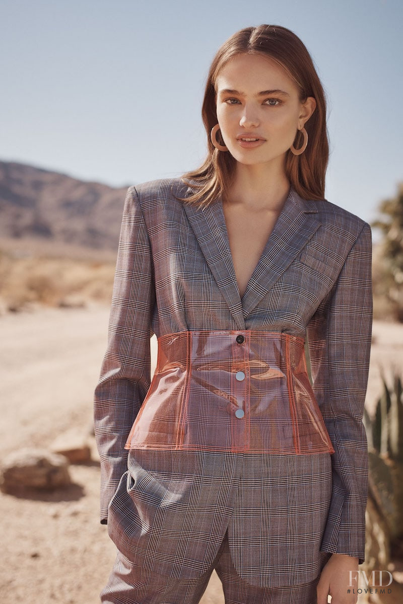 Anna Mila Guyenz featured in  the Shopbop lookbook for Spring 2018