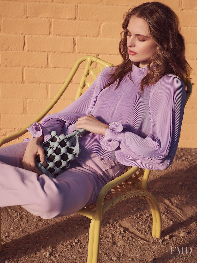 Anna Mila Guyenz featured in  the Shopbop lookbook for Spring 2018