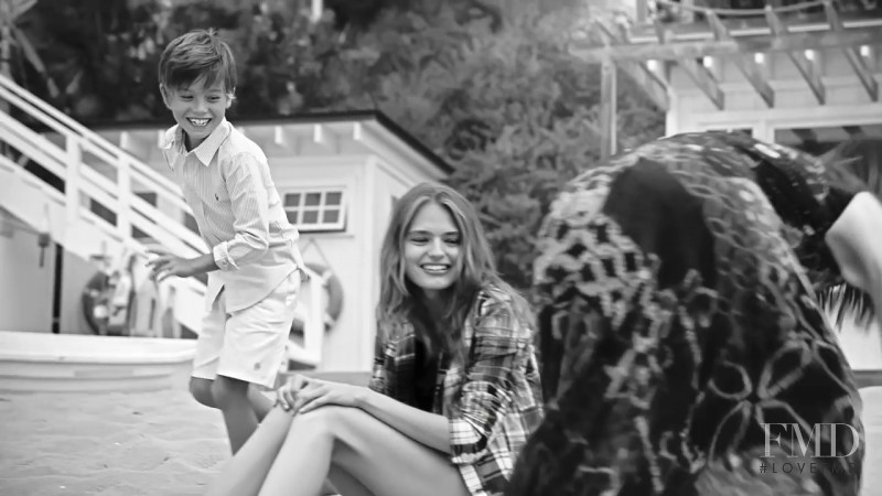 Anna Mila Guyenz featured in  the Polo Ralph Lauren advertisement for Spring/Summer 2017