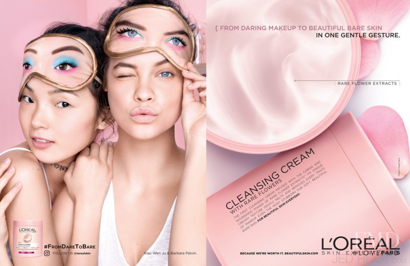 Barbara Palvin featured in  the L\'Oreal Paris Cleansing Cream & Hydra Genius  advertisement for Spring/Summer 2017